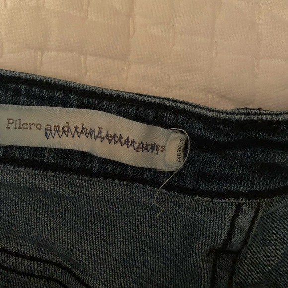 {anthropologie} Pilcro Embroidered Jean Shorts - Picture 5 of 7